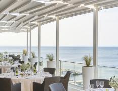 Kempinski Hotel Adriatic Restaurant im Freien direkt mit Meerblick vom Kempinski Hotel Adriatic aus