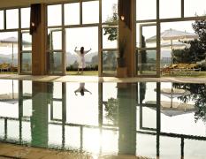 Poolbereich im Hotel Stenitzer