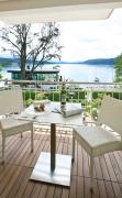 Seehotel Dr. Jilly Terrasse mit Blick auf den See vom Seehotel Dr. Jilly aus